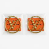 LV gold hoops
