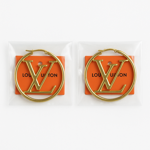 LV gold hoops