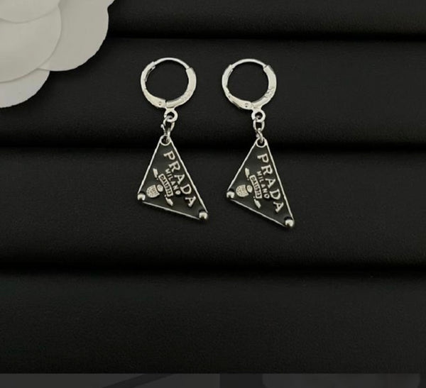 Designer inspired Prada earrings