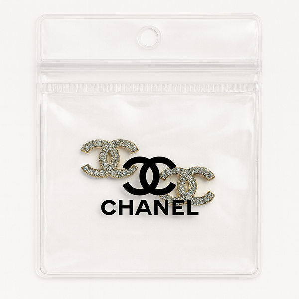 CC earrings silver/gold