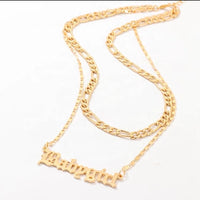 Gold “Baby Girl” Necklace