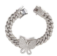 Cuban Link Butterfly Bracelet