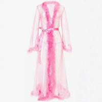 Pink Fur Robe